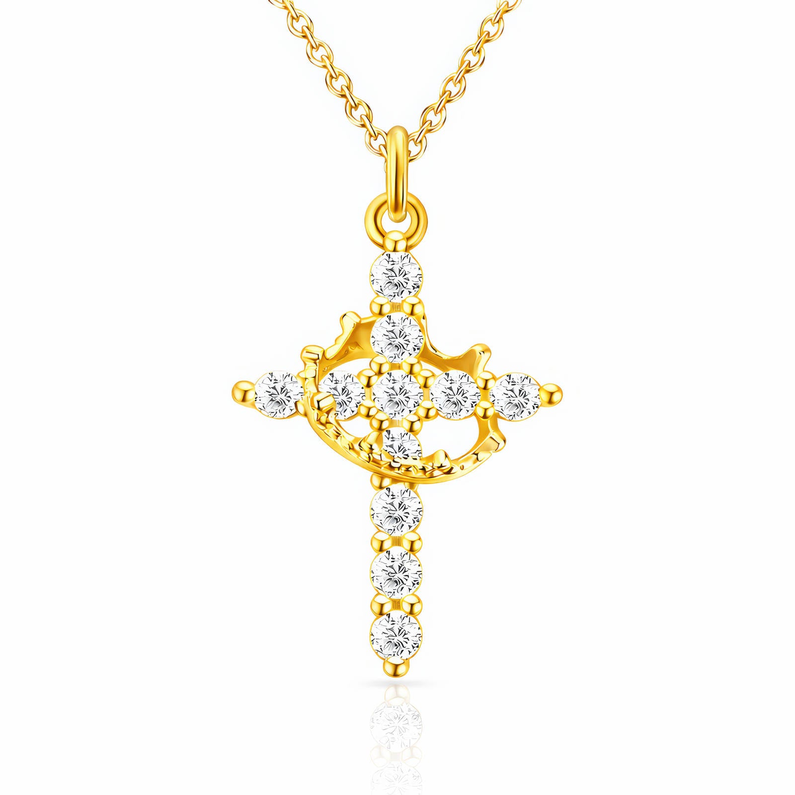 CROSS NECKLACE 18K GOLD